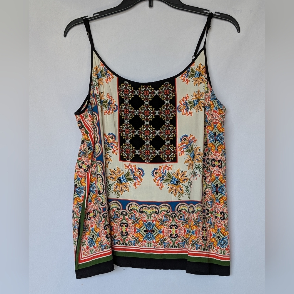 DR2 By Daniel Rainn Women’s XL Boho Camisole Top Shirt Festival Hippie Colorful